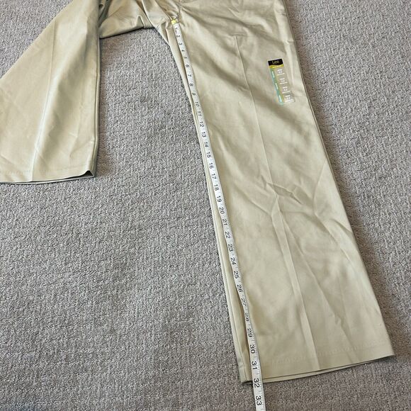 Lee Pants Womens 12 Tan Flex Motion Regular Fit Mid Rise Trouser Classic Career - Picture 12 of 12